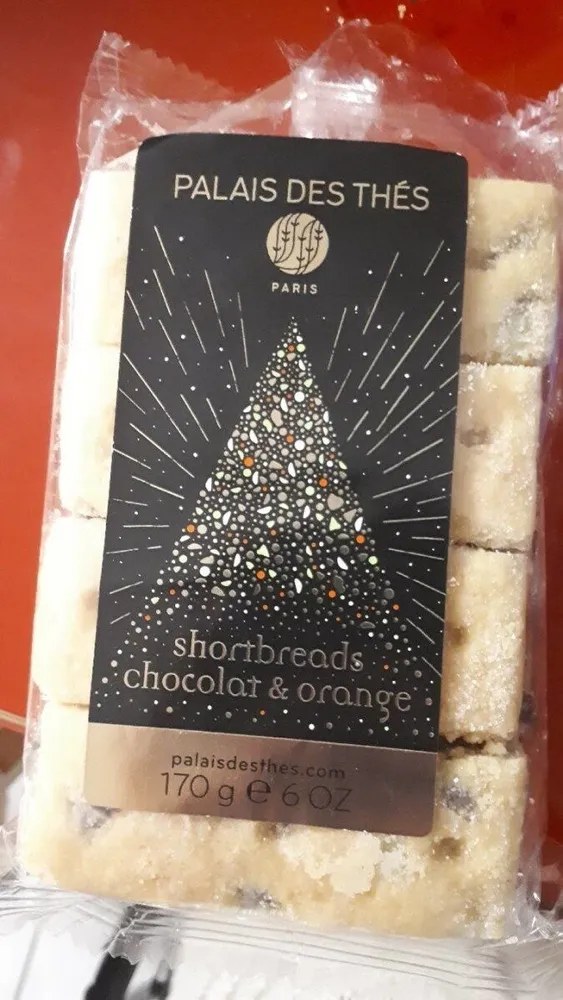 Shortbreads chocolat orange