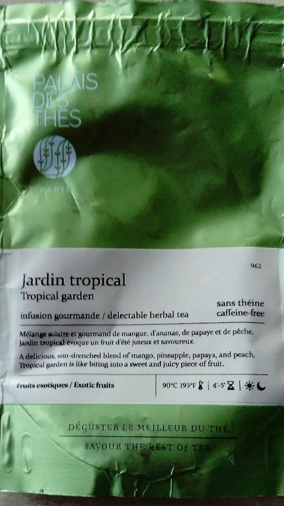 Jardin tropical, infusion gourmande