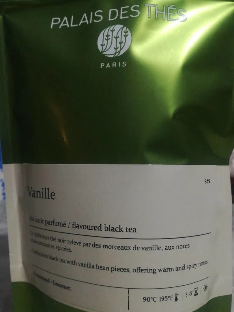 Thé noir vanille