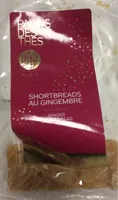 Shortbreads au gingembre