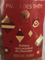 Sablé aux pépites de chocolat