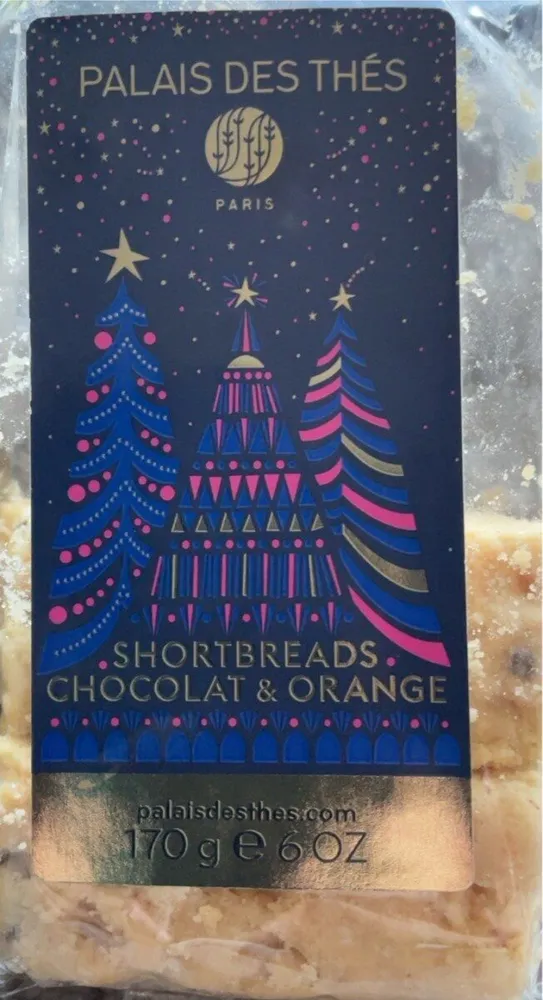 Shortbreads chocolat et orange