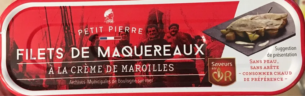 Filets de maquereaux à la crème de maroilles