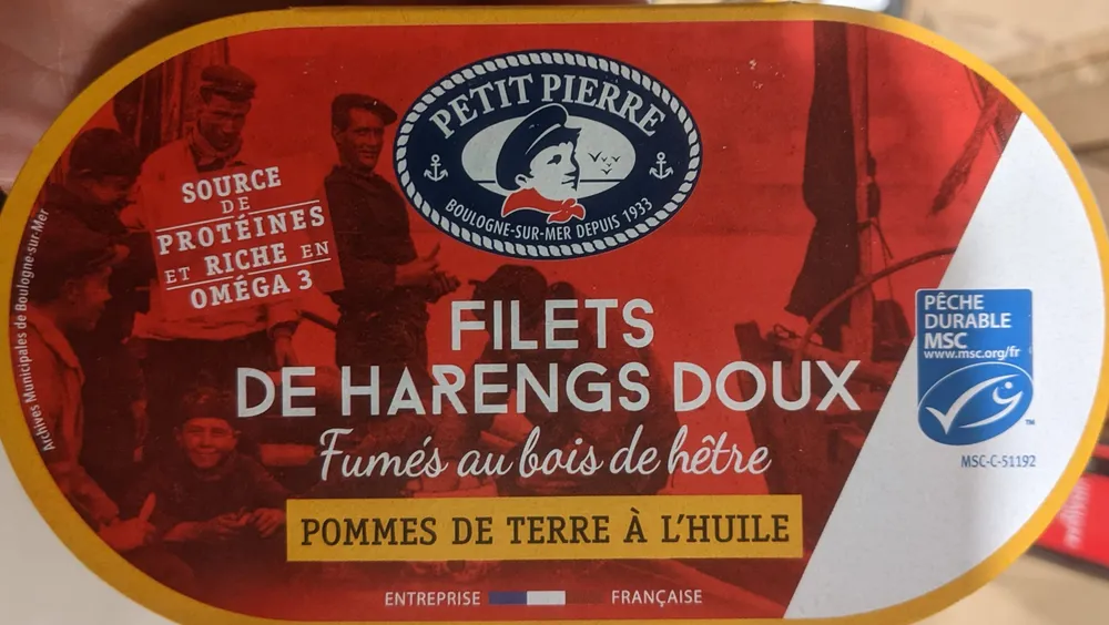Filets de harengs doux pommes de terre à l'huile