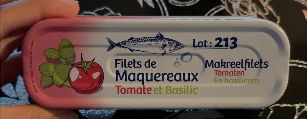 Filets de maquereaux tomates basilic