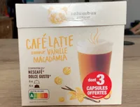 Café latte saveur vanille macadamia