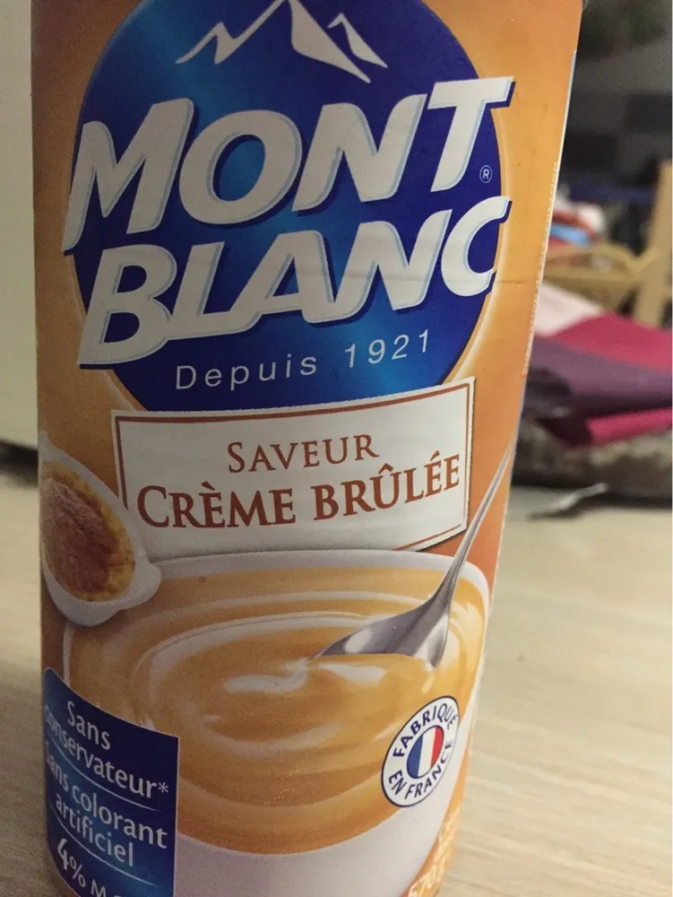 Mont Blanc Saveur Crème Brûlée