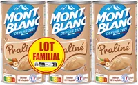 MONT BLANC Crème dessert Boîte Praliné 3x570g Lot Familial