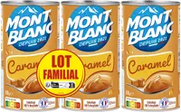 MONT BLANC Crème dessert Boîte Caramel 3x570g Lot Familial