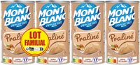 MONT BLANC Crème dessert Boîte Praliné 4x570g Lot Familial