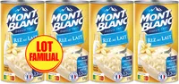 MONT BLANC Crème dessert Boîte Riz au lait 4x570g Lot Familial