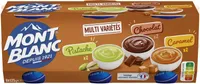 MONT BLANC Crème dessert Coupelles Caramel, Chocolat, Pistache 6x125g