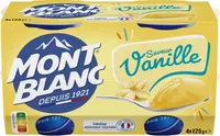 MONT BLANC Crème dessert Coupelles Saveur Vanille 4x125g