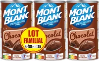 MONT BLANC Crème dessert Boîte Chocolat 3x570g Lot Familial