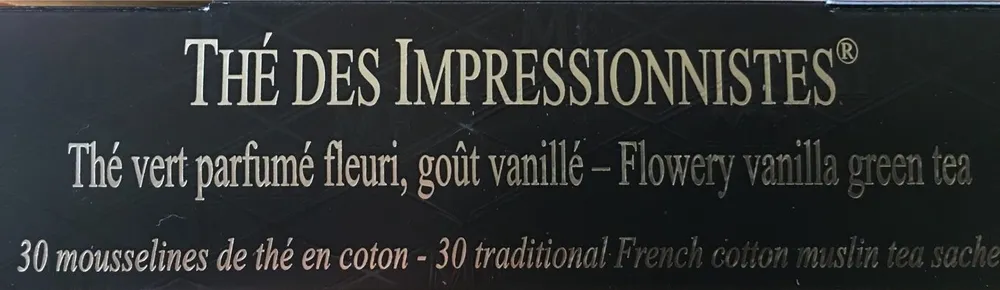 Thé des impressionnistes