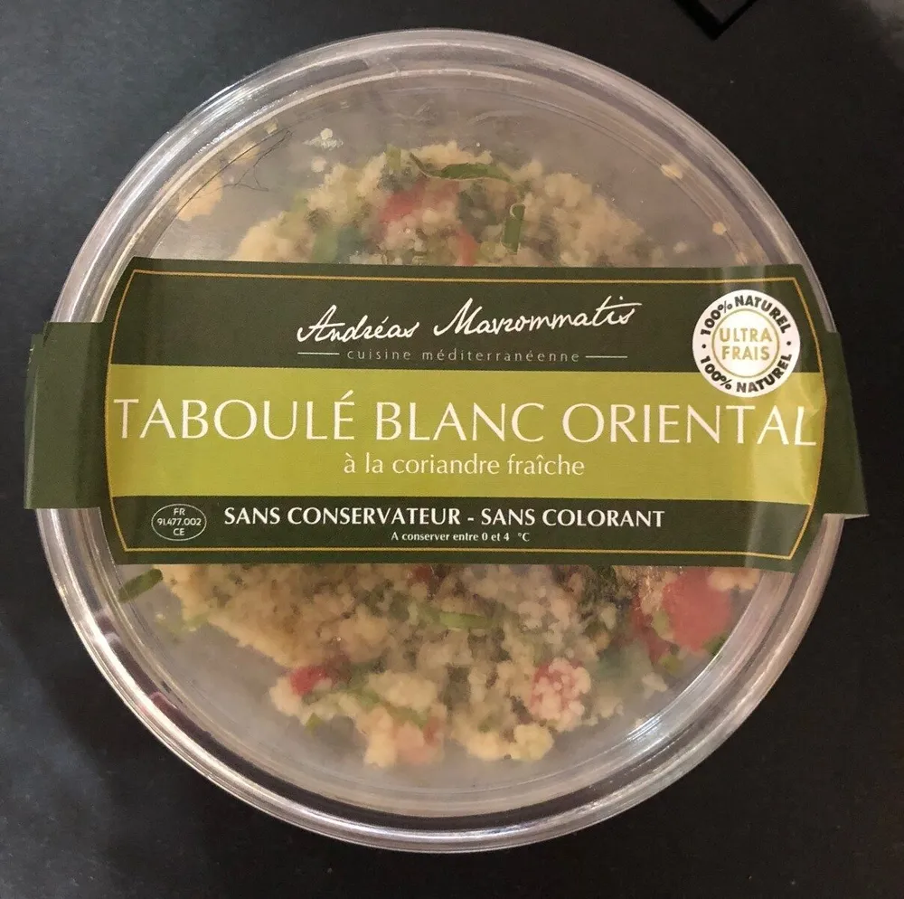 Taboulé blanc oriental