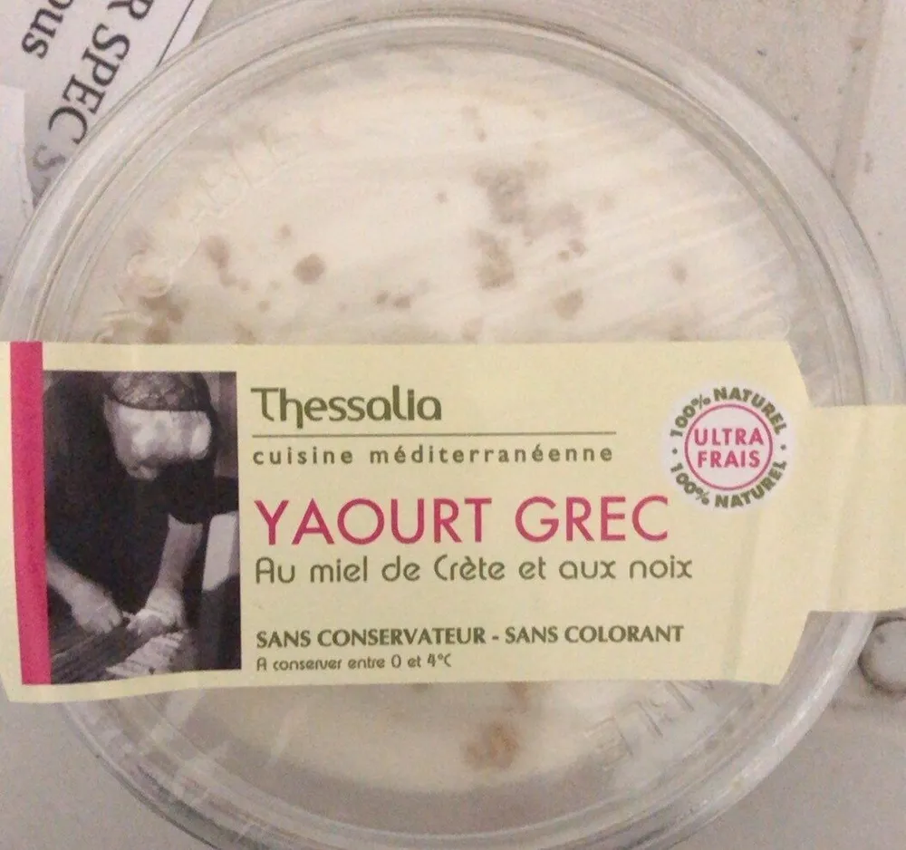 Yaourt grec au miel de Crête et aux noix