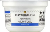 Yaourt grec 100% lait de vache du Nord de la Grèce