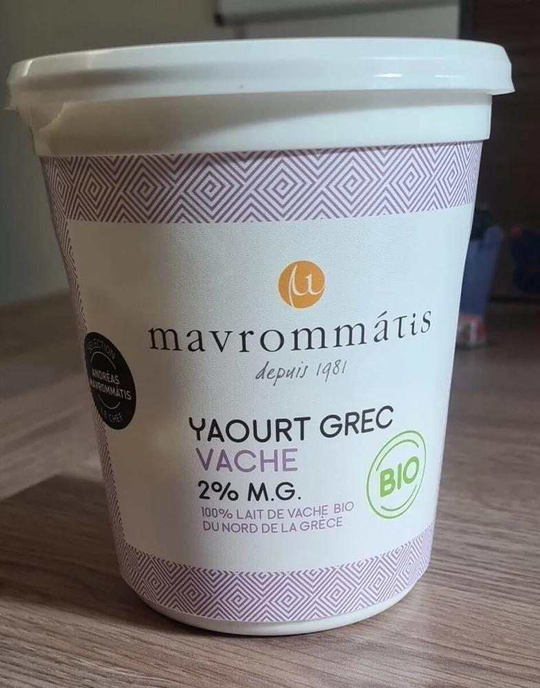 Yaourt Grec Vache Bio 2% MG