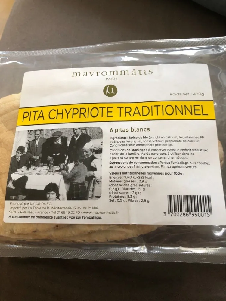 Pita Chypriote Traditionnel