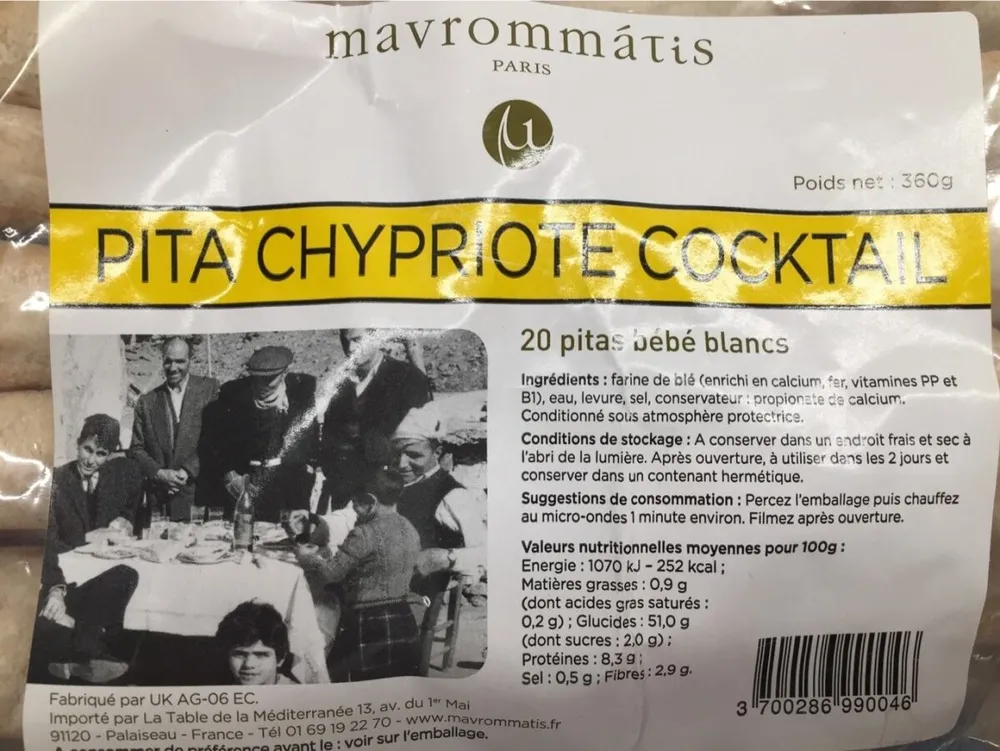Pita Chypriote Cocktail