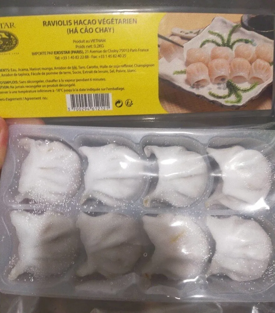 Raviolis hacao végétarien