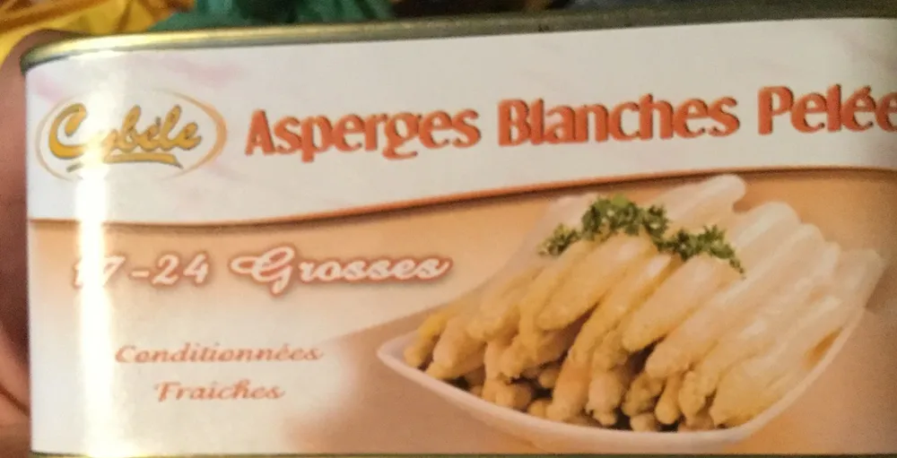 Asperges blanches pelées