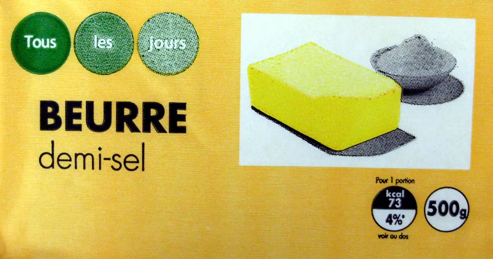 Tous les jours beurre demi-sel