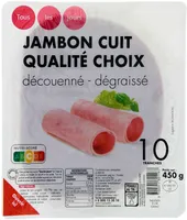 JAMBON CUIT QUALITE CHOIX découenné dégraissé 10 tranches