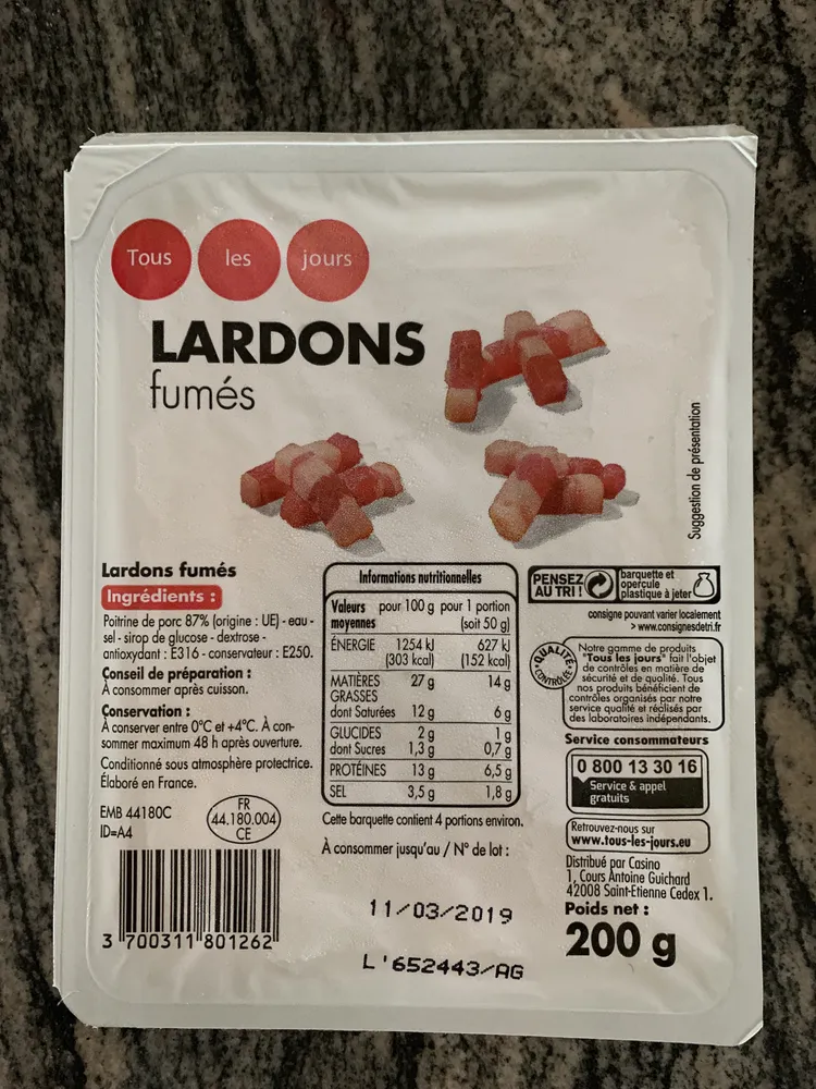 Lardons fumés