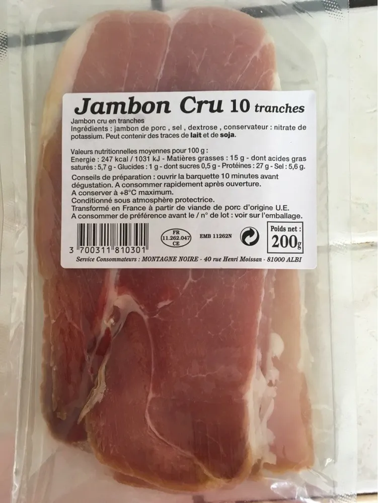 Jambon cru