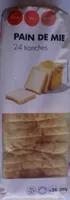 Pain de mie 24 tranches