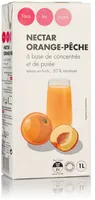 Nectar orangeà base de concentré Teneur en fruits : 50% minimum