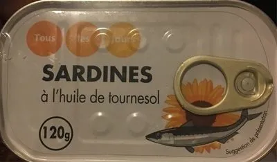 Sardines à l'huile de tournesol