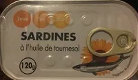 Sardines à l'huile de tournesol