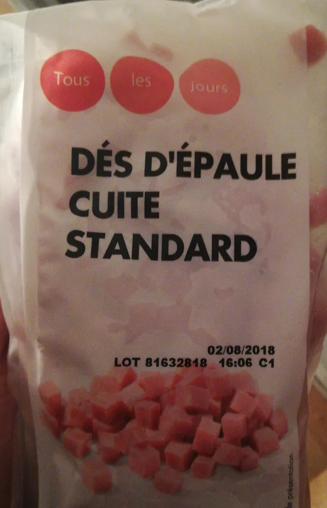Dés d'épaule cuite standard
