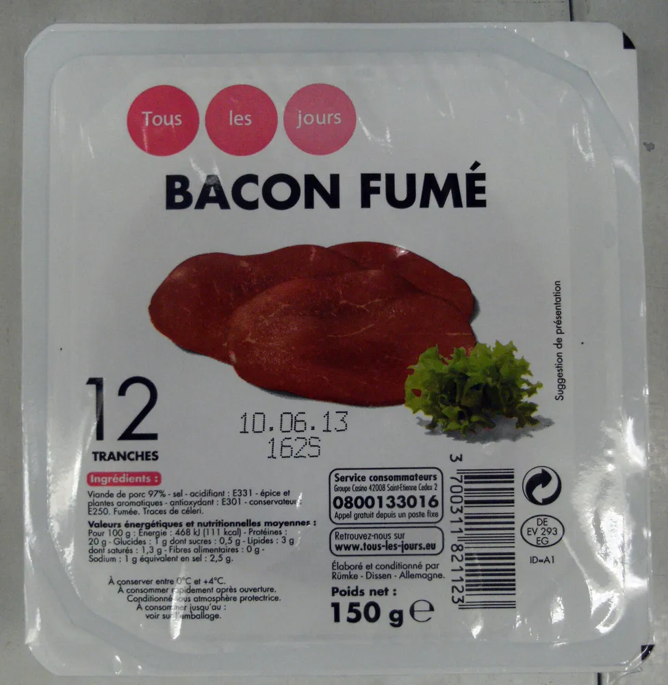 Bacon fumé