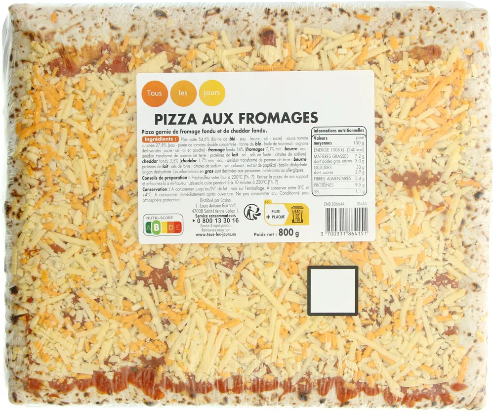 Pizza aux fromages