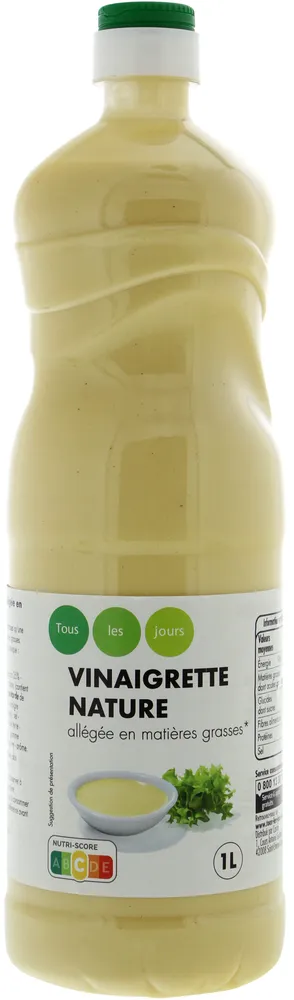 Vinaigrette Nature allégée en matières grasses