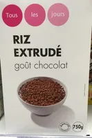 Riz extrudé goût chocolat
