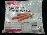 10 saucisses cuites fumées