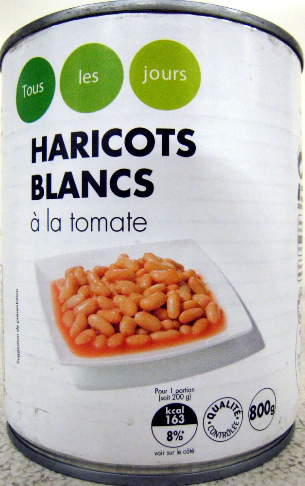 Haricots blancs à la tomate