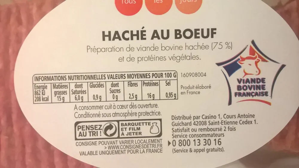 8 hachés au boeuf