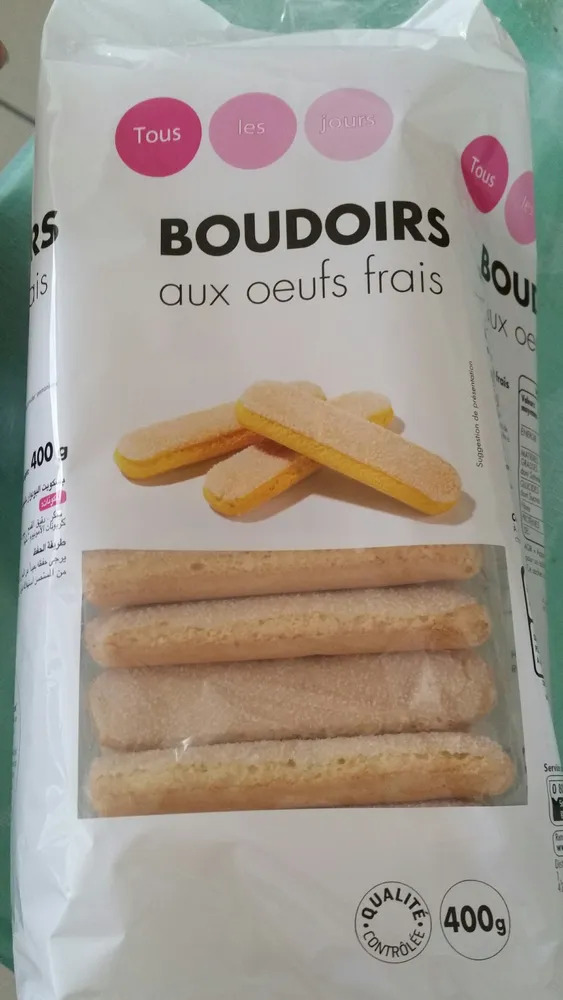 Boudoirs aux oeufs frais