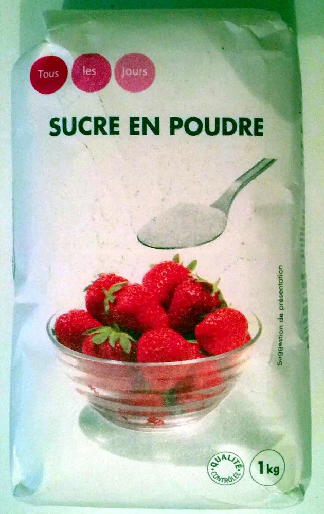 Sucre en poudre 1kg Tous les jours