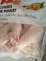 Cuisse de poulet crue surgelée