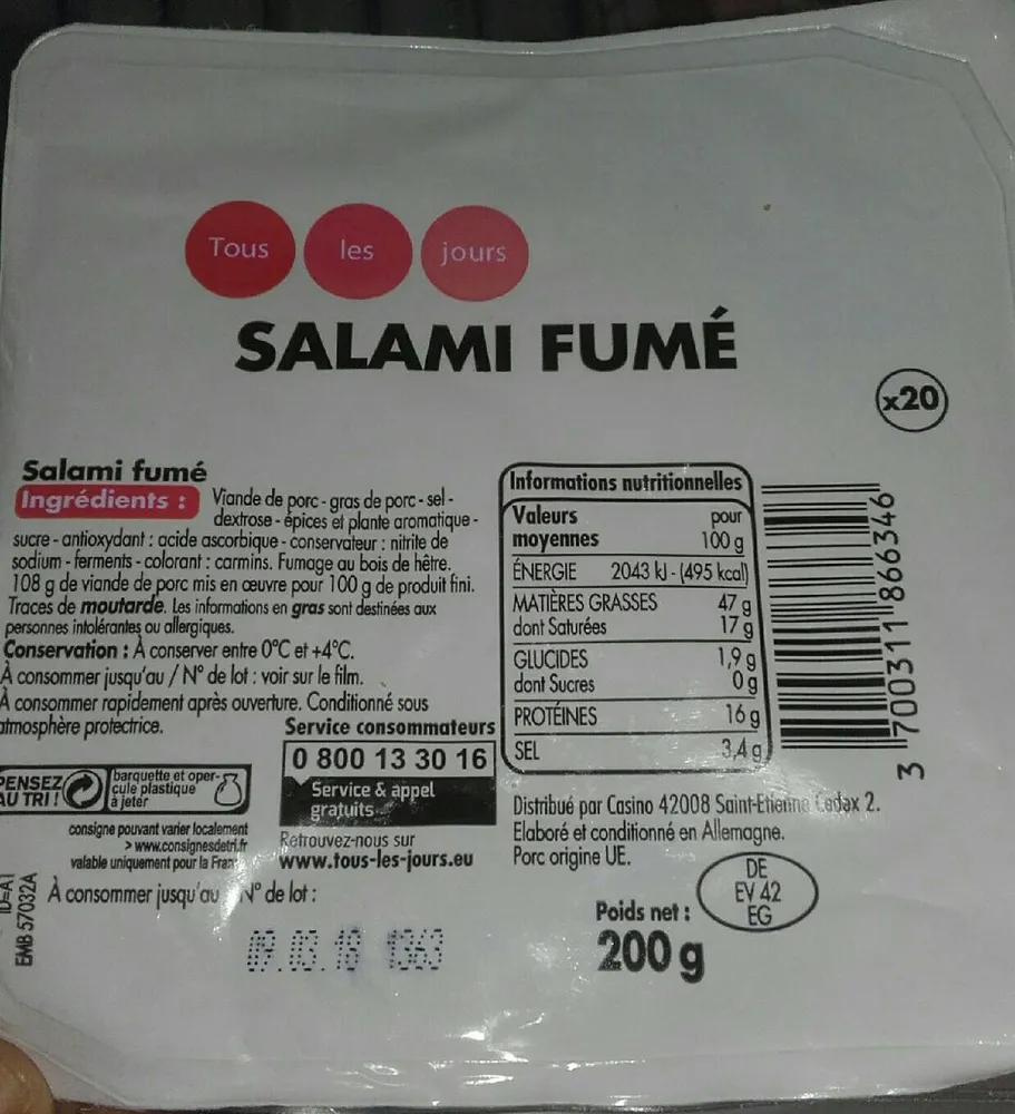 Salami Fumé