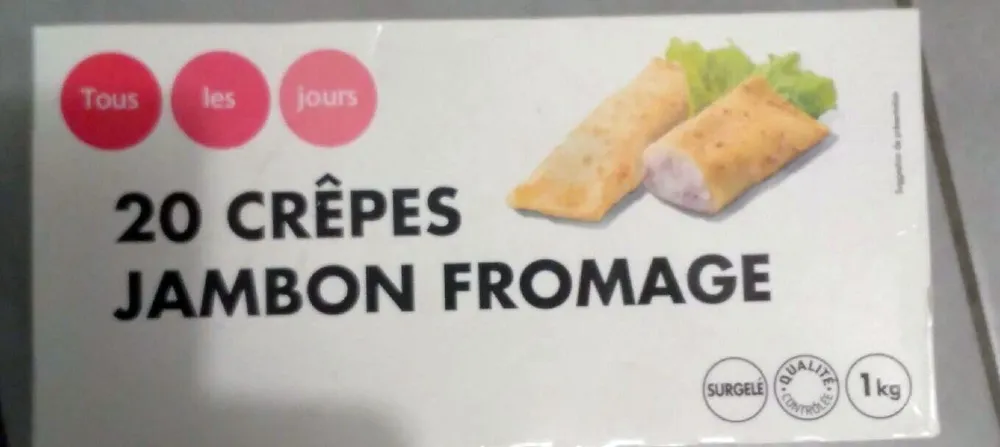 Crêpes jambon fromage