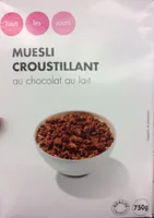 Muesli croustillant au chocolat au lait