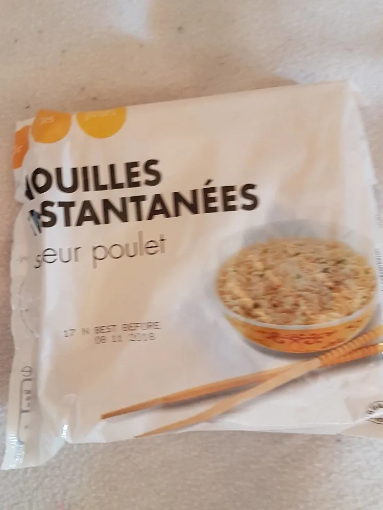 Nouilles asie saveur poulet